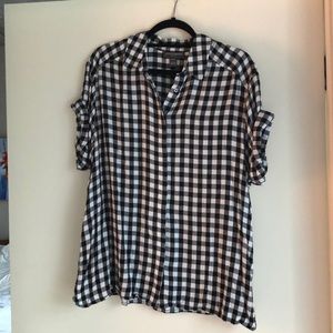 Flannel maternity top